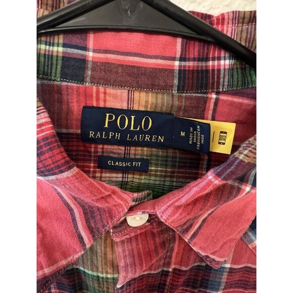 Polo Ralph Lauren Western Flannel Pearl Snap Shirt Men's Medium Multicolor Aztec - Picture 5 of 14